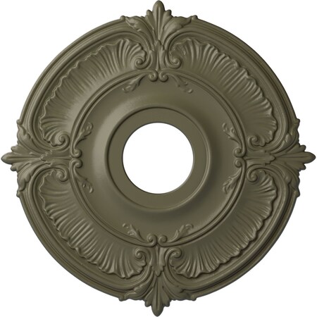 Attica Ceiling Medallion (Fits Canopies up to 5"), Hand-Painted Spartan Stone, 18"OD x 4"ID x 5/8"P
